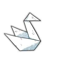 Cygne en origami