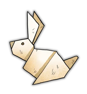 Lapin en origami